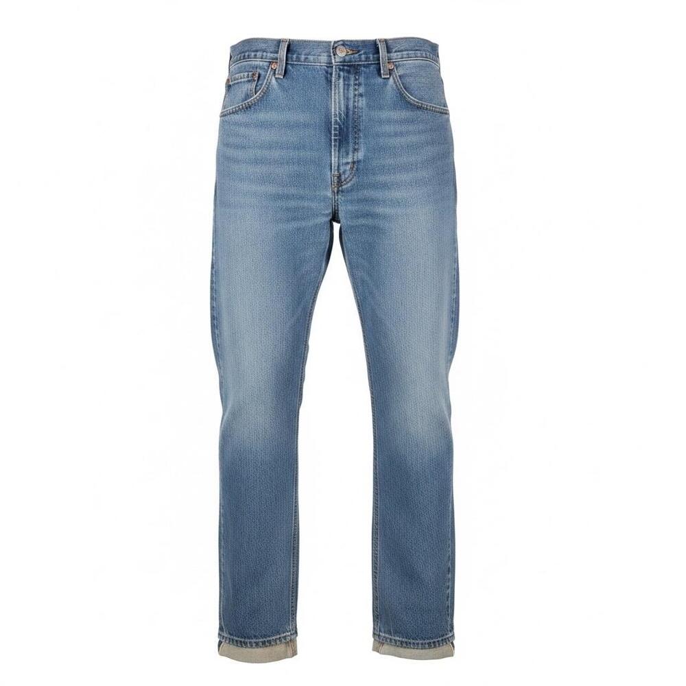 Levis 505 Jeans Mens 40x28 Regular Fit Blue Denim Straight Leg Zip Fly
